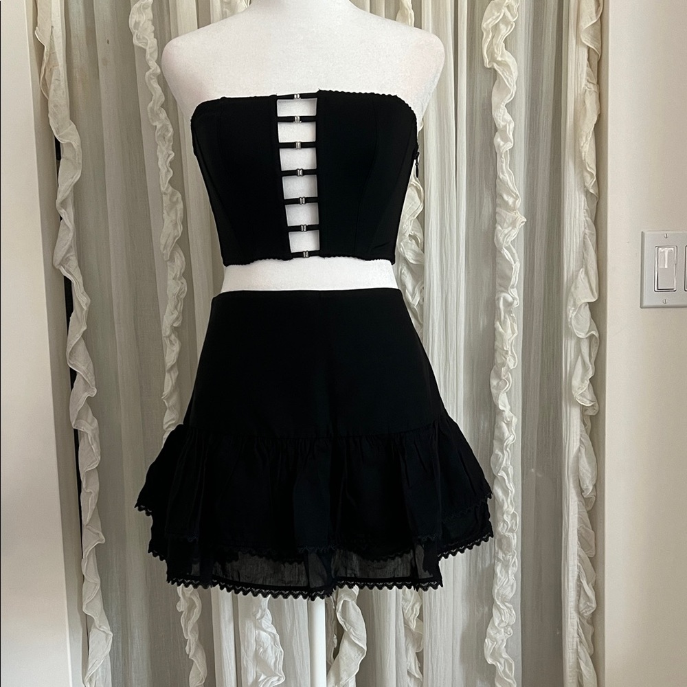 Zara tiered ruffle skirt